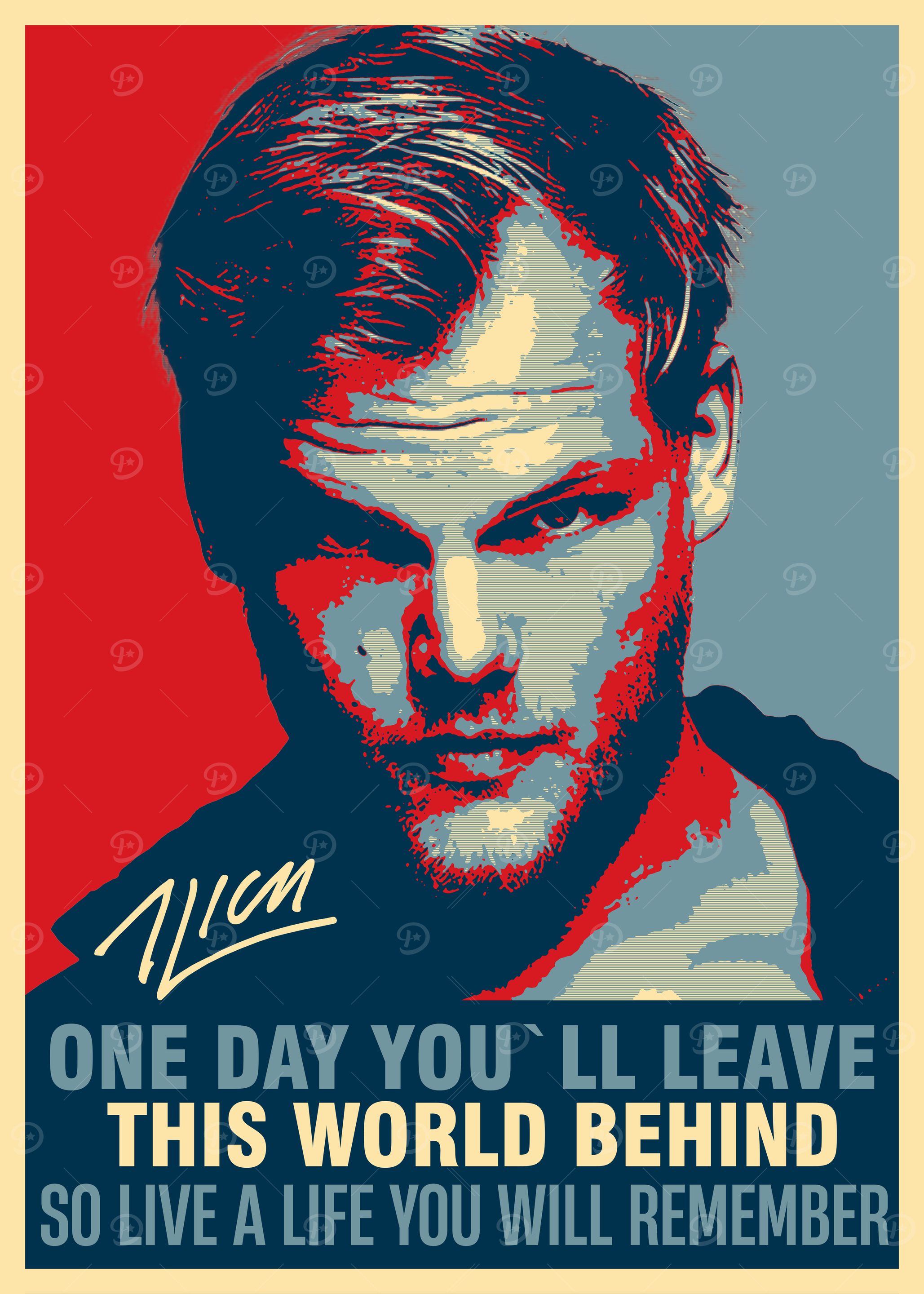 Avicii Poster: Live a Life Remembered