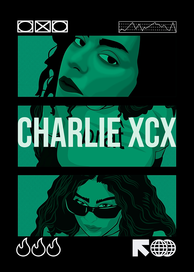 Charlie XCX Graphic Art