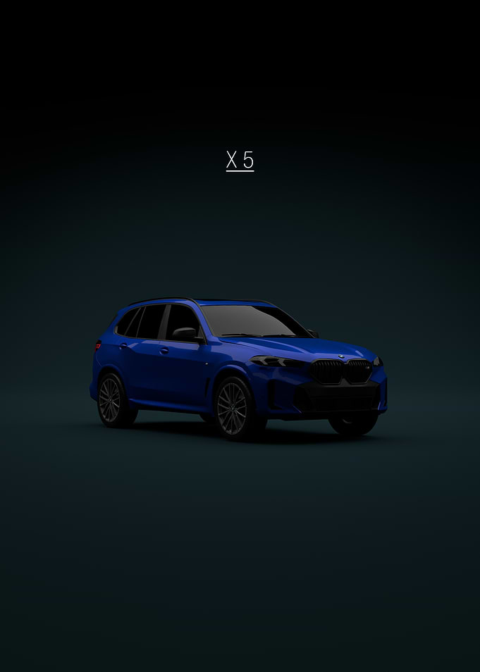 2024 BMW X5 Blue - Front