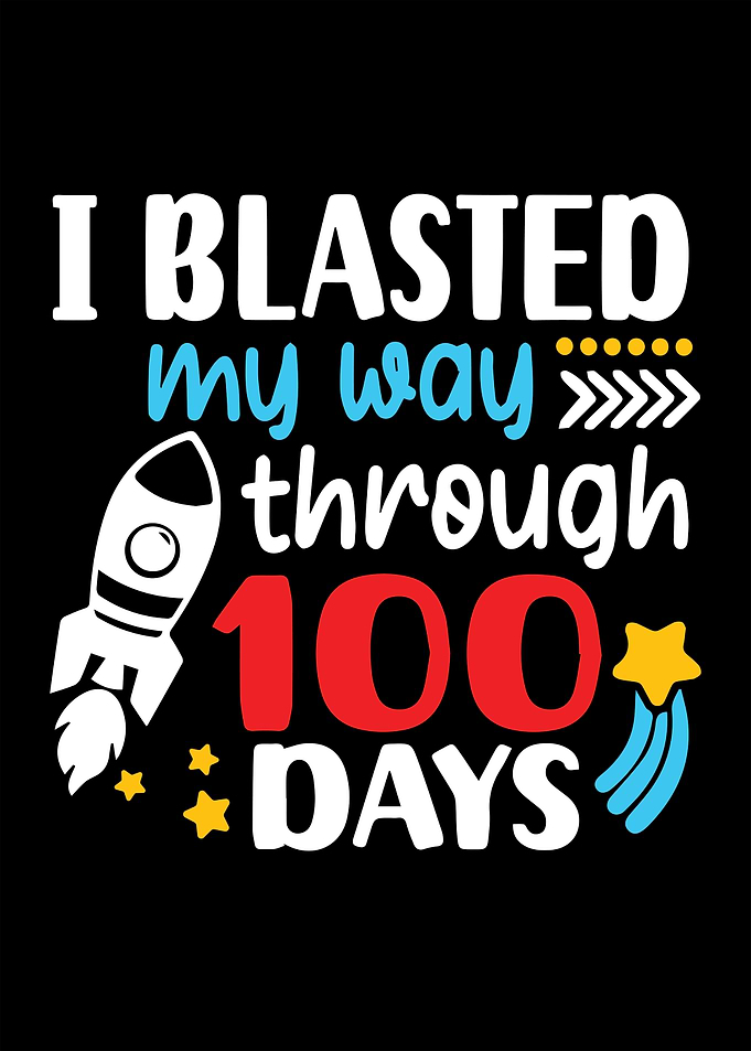 I Blasted Through 100 Days Design