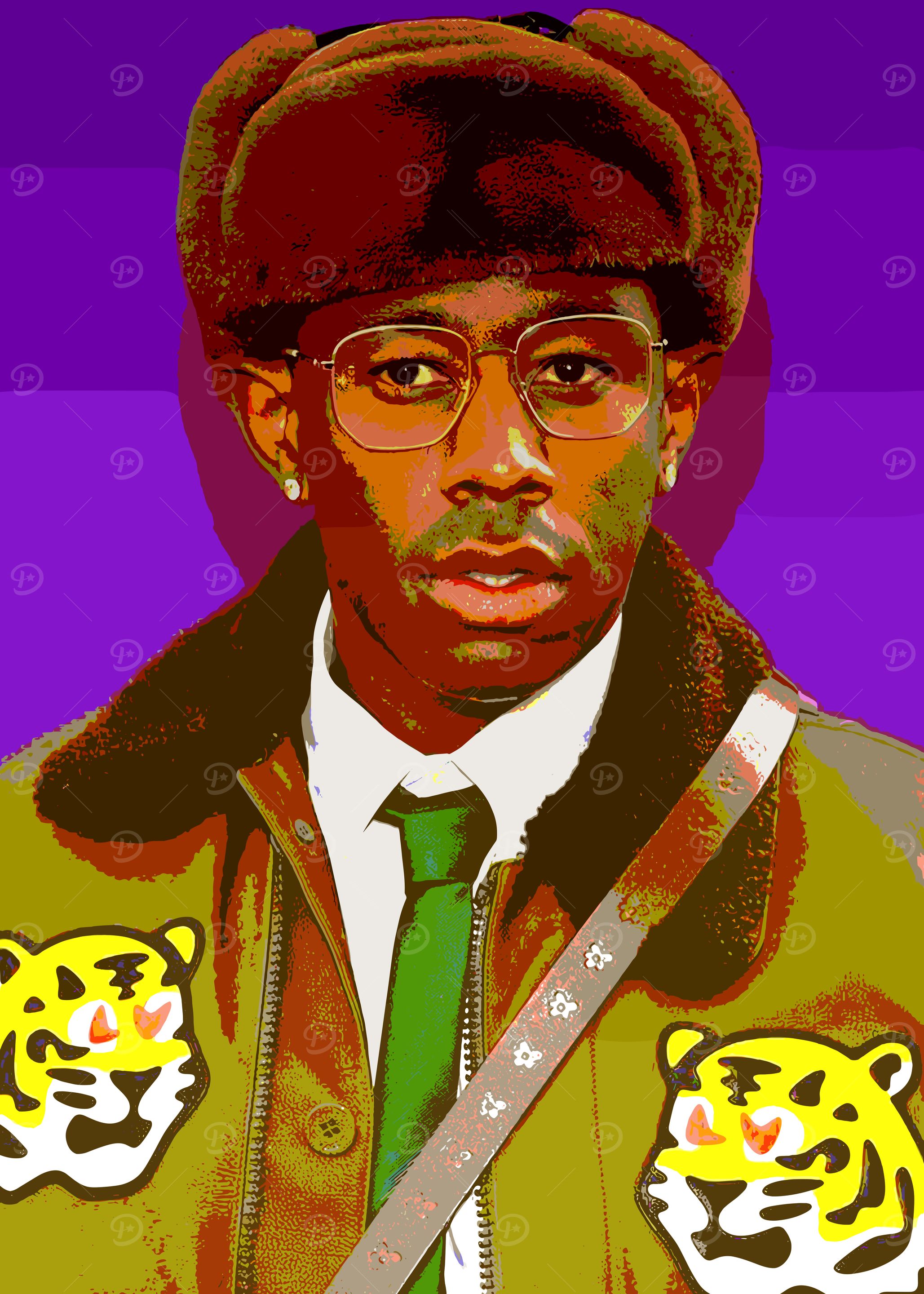 Tyler, the Creator Portrait Vector Art