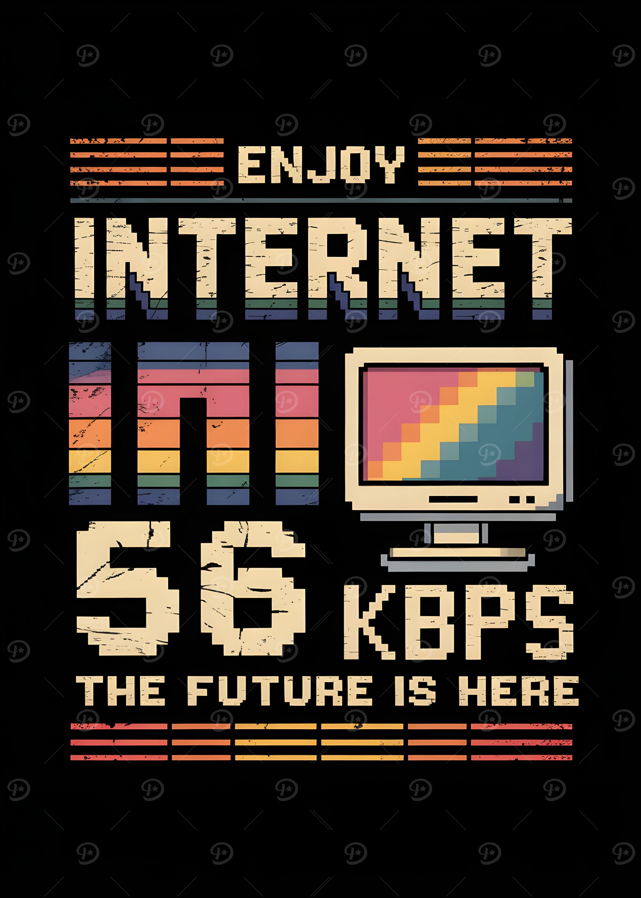 Enjoy Internet 56 KBPS Retro Design