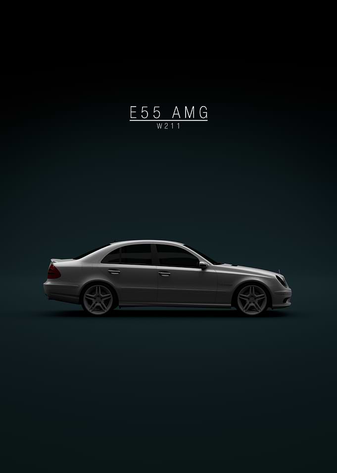 2004 Mercedes-Benz E 55 AMG Silver