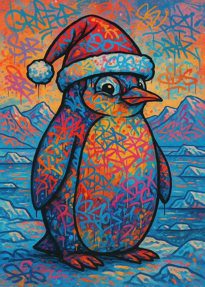 Penguin Graffiti Art