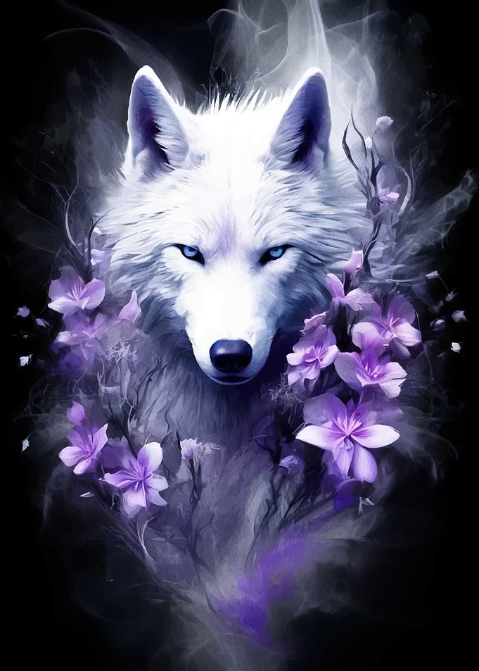 Wolf Purple Flowers