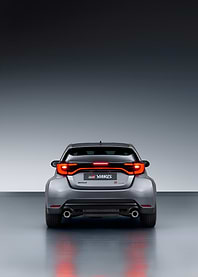 Gray Toyota GR Yaris Rear View