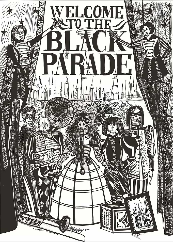 Welcome to the Black Parade Illustration