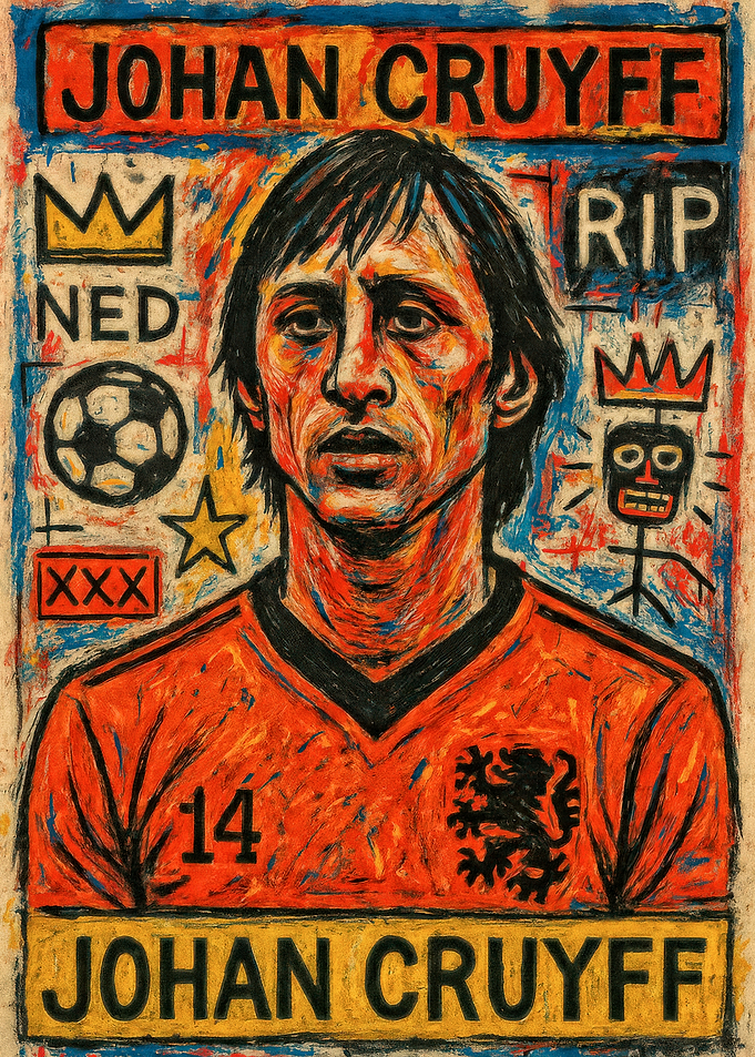 Johan Cruyff Portrait Art