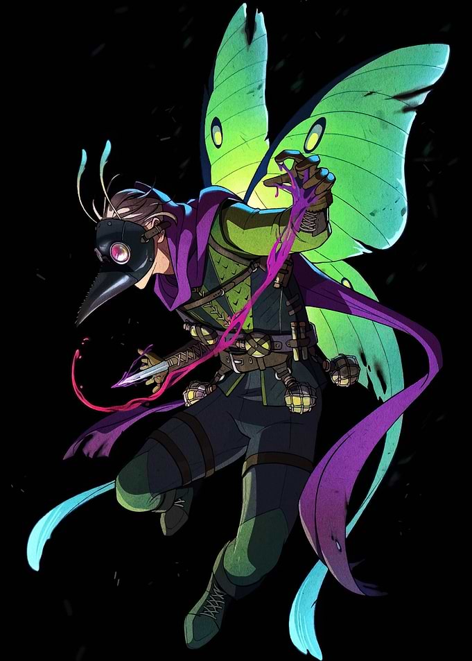 Plague Doctor Fairy with Dagger