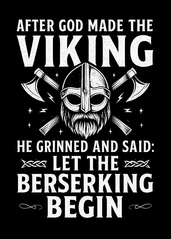 Viking Berserking Graphic