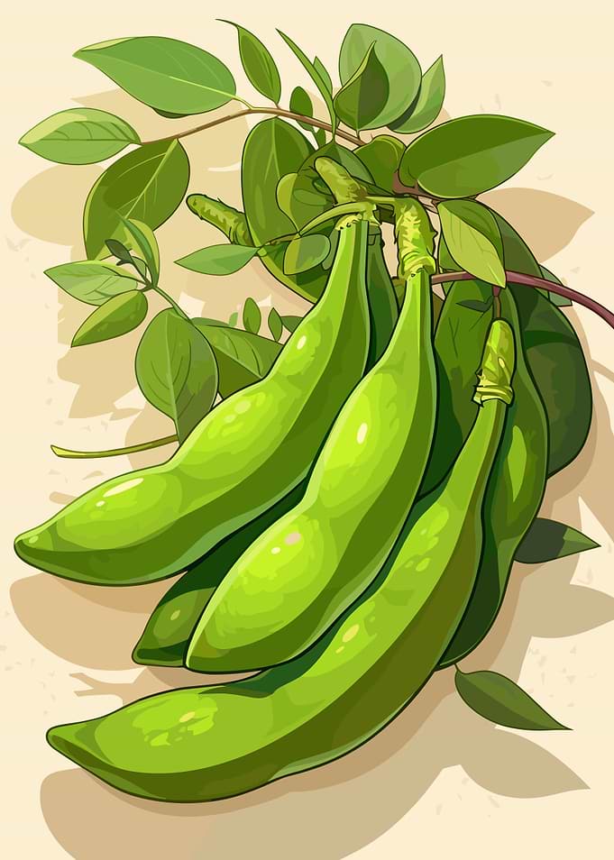 Green Beans Illustration