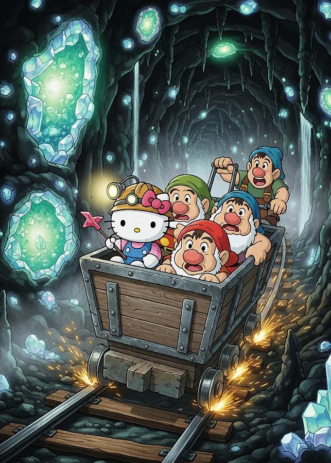 Hello Kitty and the Seven Dwarfs