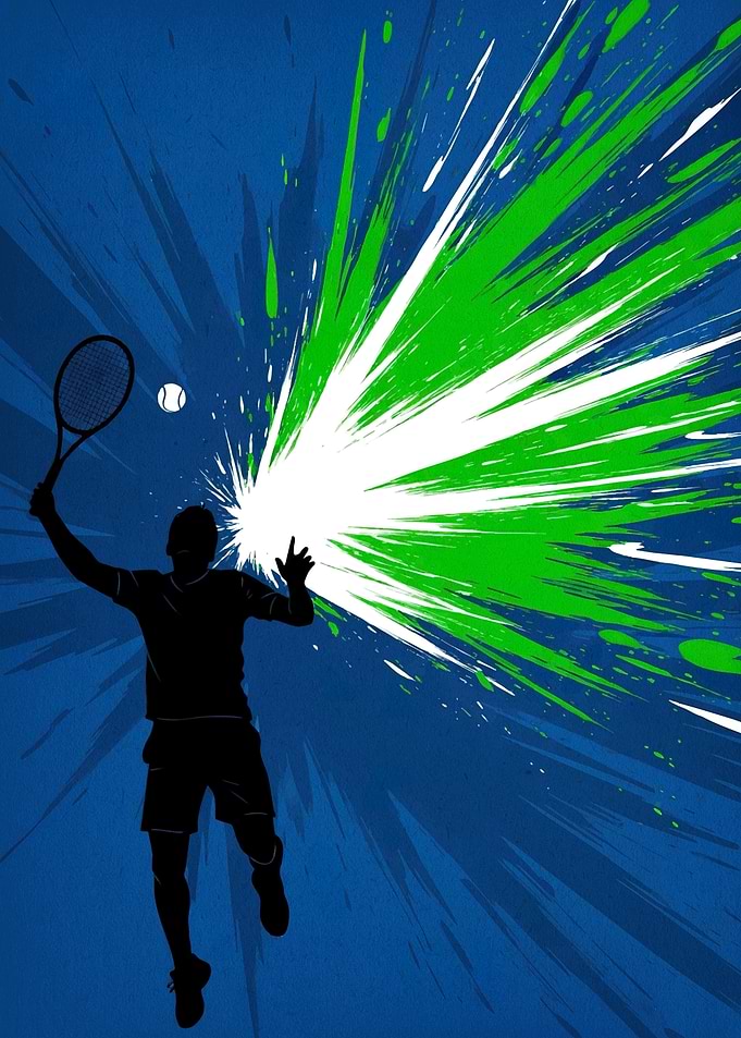 Tennis Player Silhouette