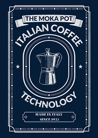 Moka Pot Italian Coffee Poster