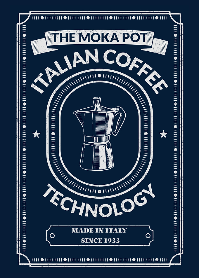 Moka Pot Italian Coffee Poster