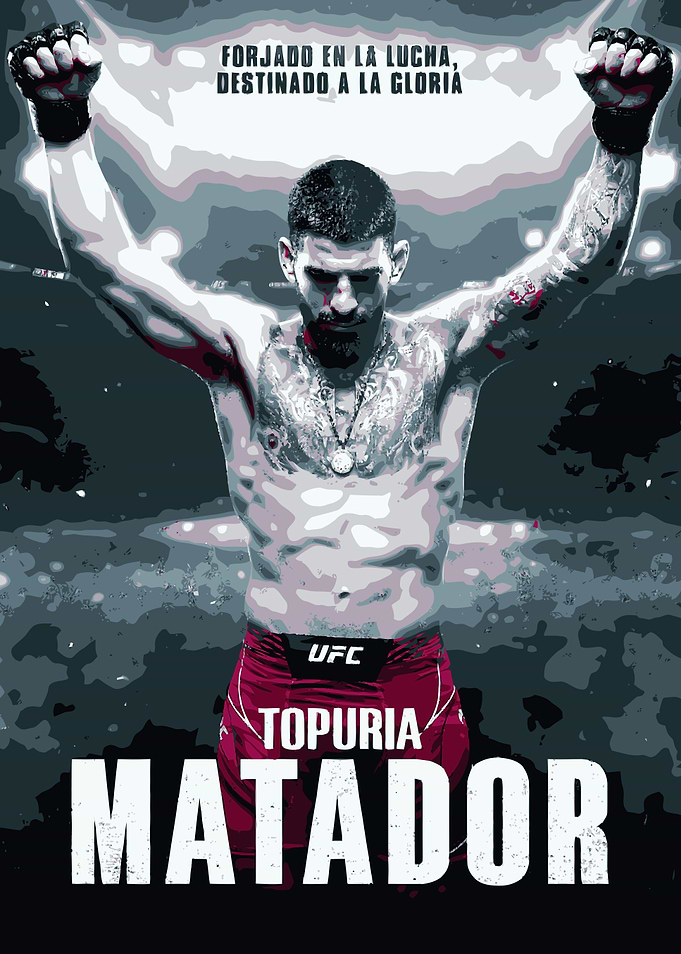 Ilia Topuria Matador UFC Poster