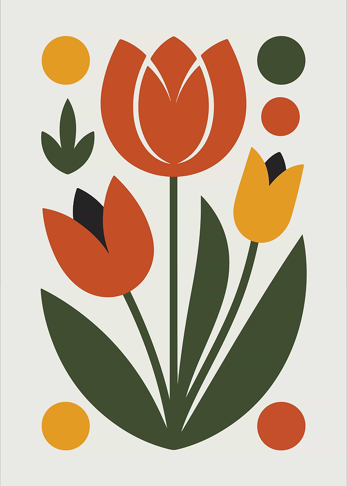 Abstract Floral Art Print