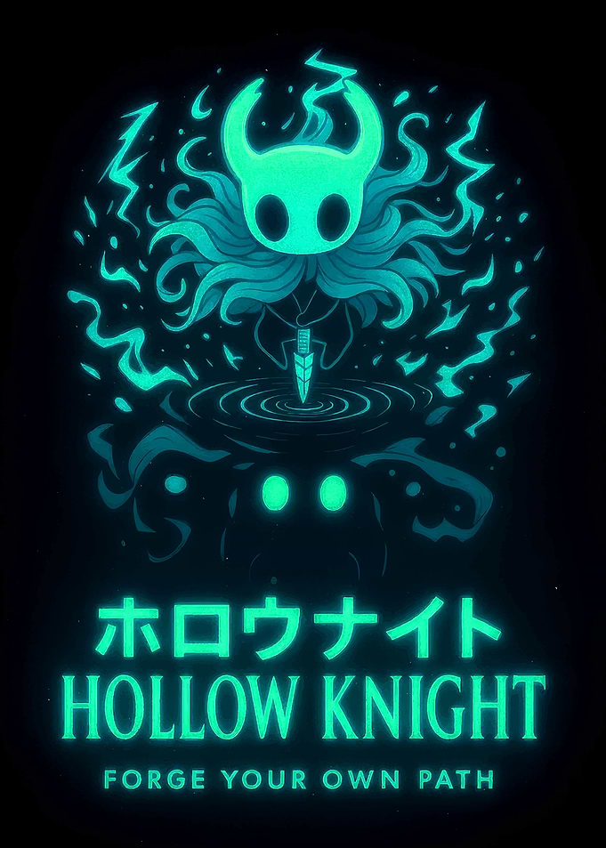 Hollow Knight Neon Art