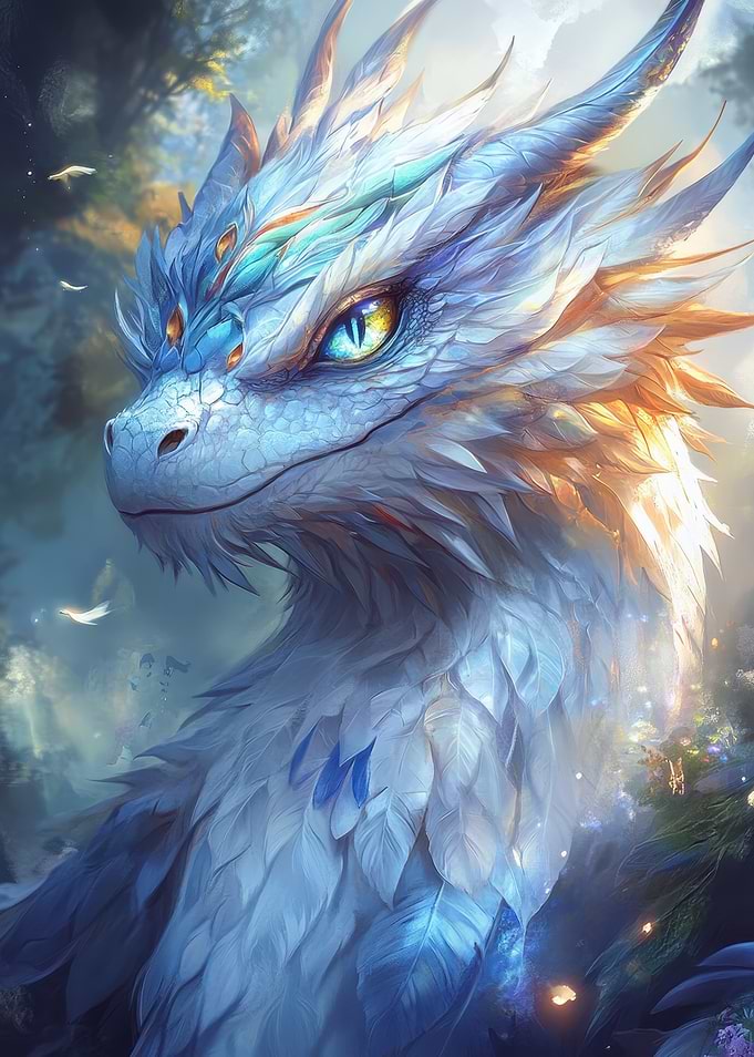 Elegant White Dragon