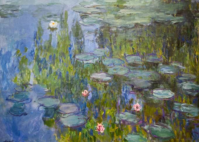 Monet's Water Lilies Painting