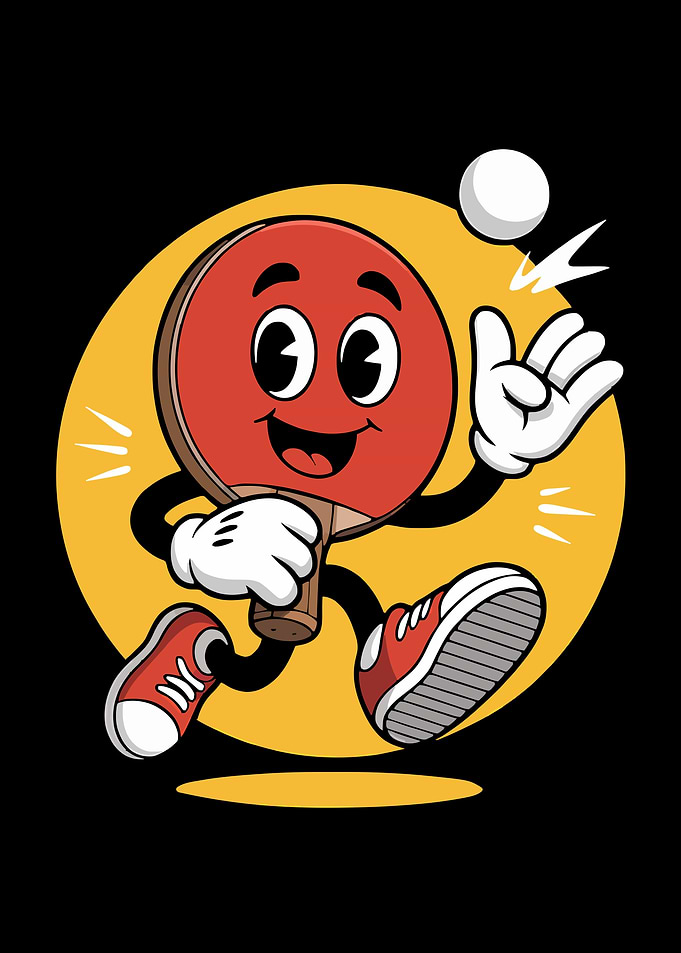 Table Tennis Cartoon