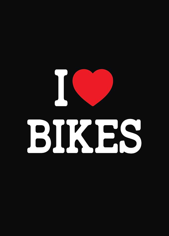 I Love Bikes Graphic
