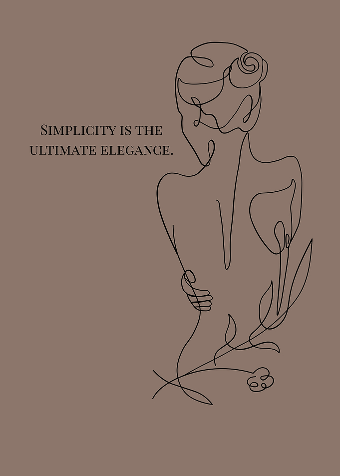 Simplicity is the ultimate elegance art