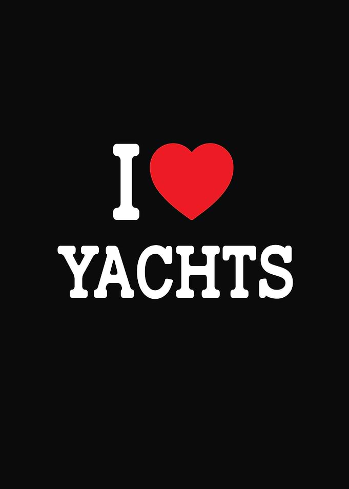 I Love Yachts Graphic
