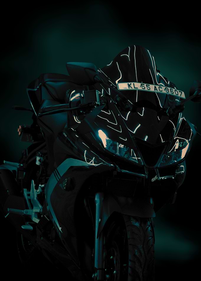 Black Ducati Motorcycle