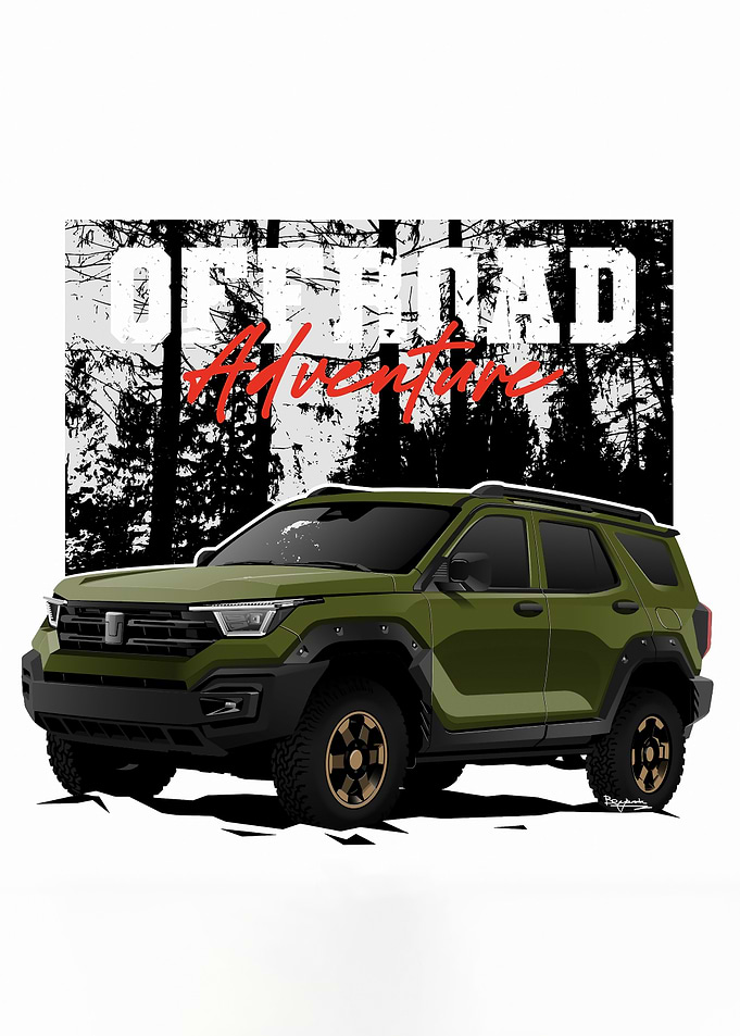 Offroad Adventure Vehicle Illustration