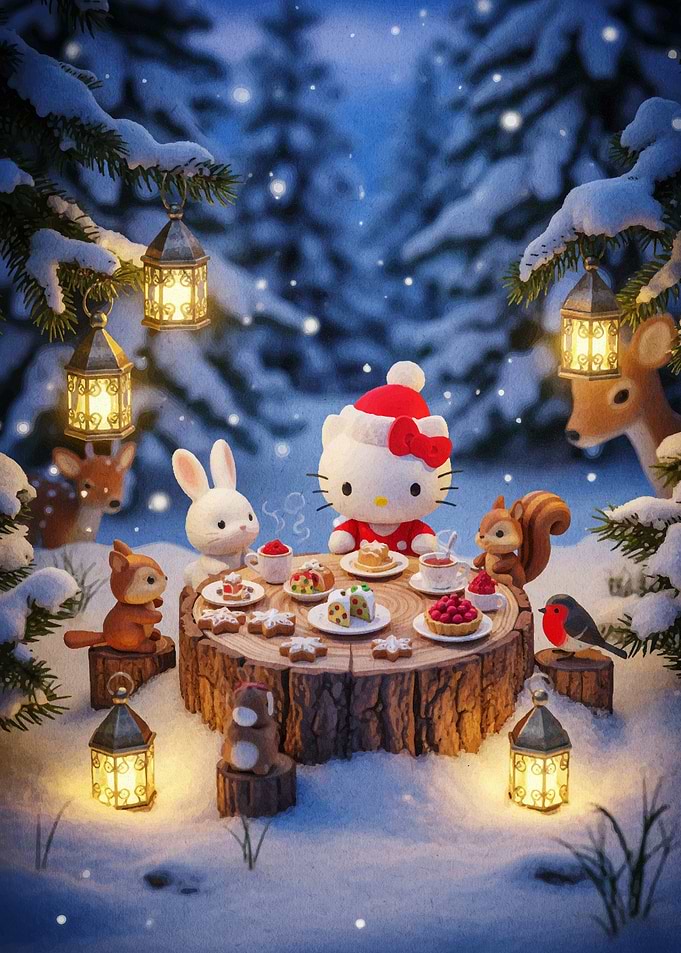 Hello Kitty's Winter Tea Party