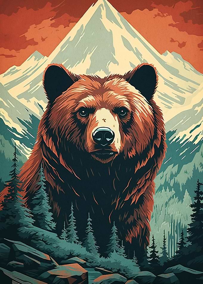 Majestic Bear Mountain Landscape