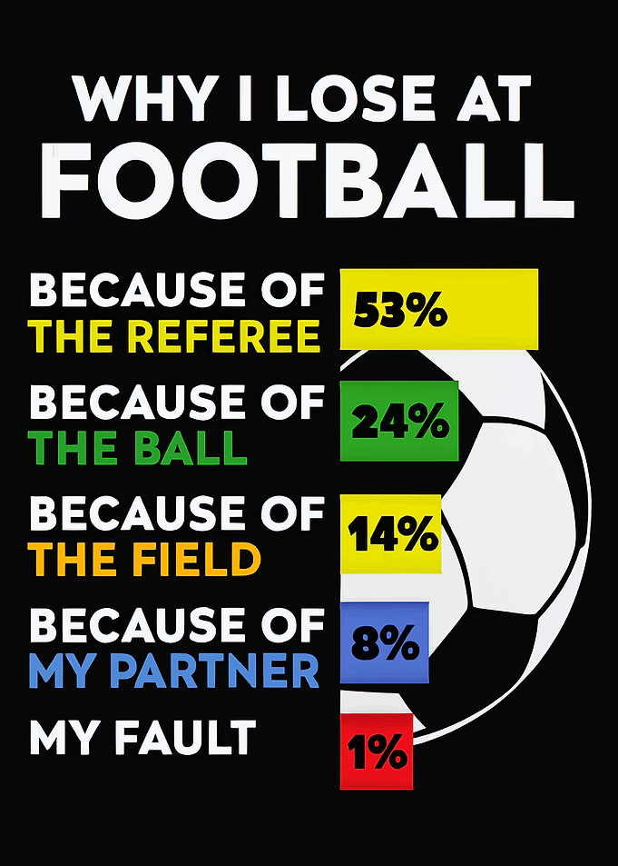 Why I Lose at Football Funny Chart