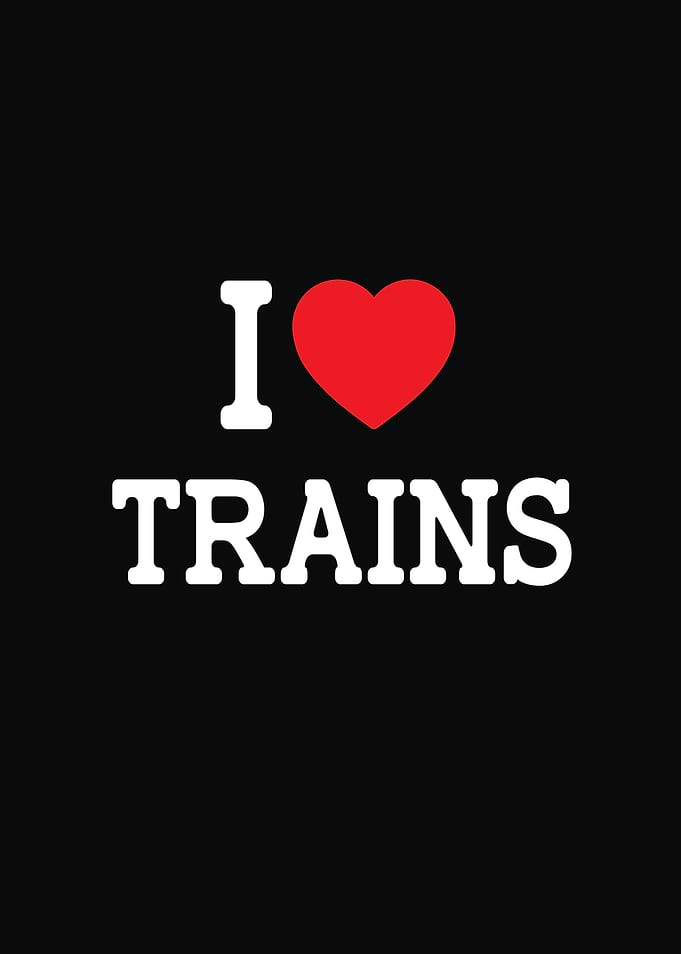 I Love Trains Graphic
