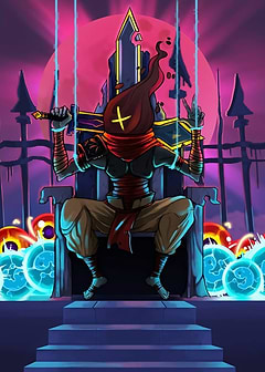 Dead Cells character on throne