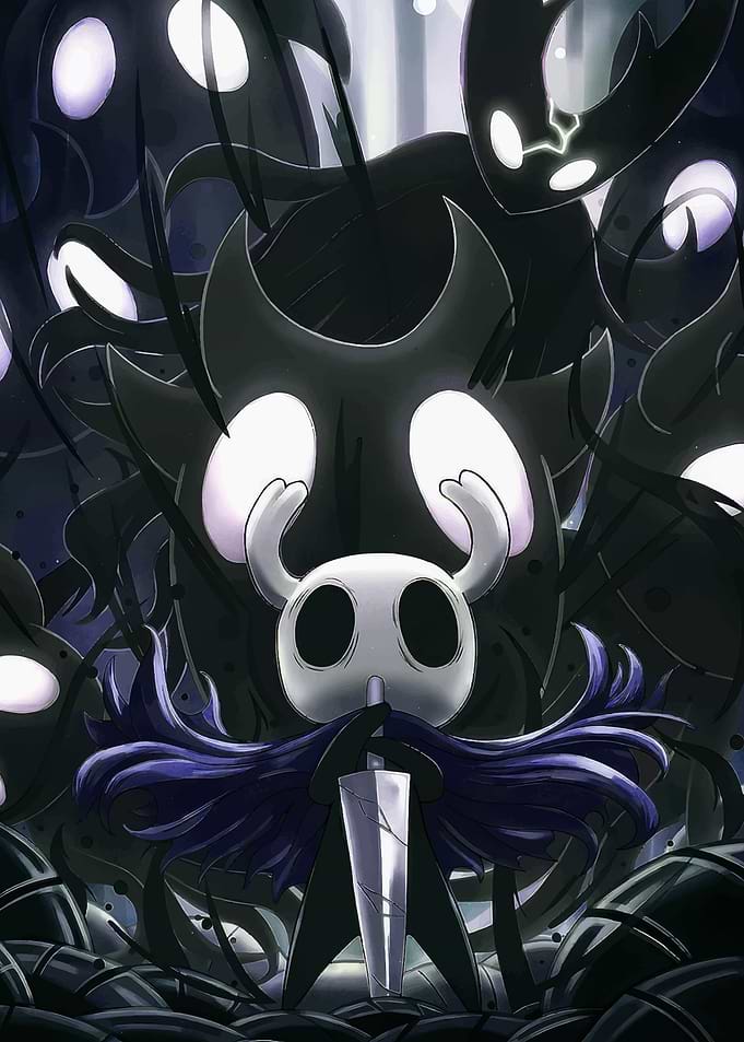 Hollow Knight Surrounded by Shades