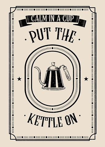 Put The Kettle On – Vintage Coffee Poster
