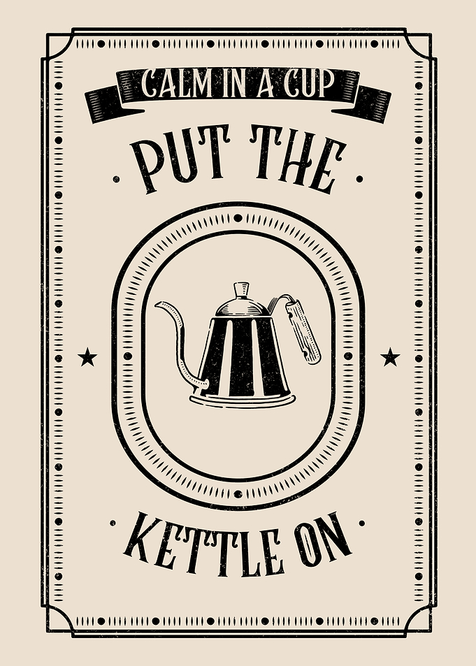 Put The Kettle On – Vintage Coffee Poster