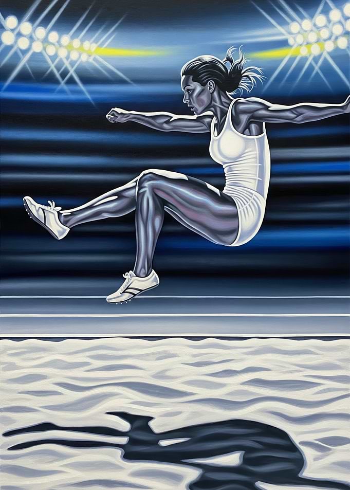 L'ENVOL NOCTURNE (The Nocturnal Flight) - Original Art Deco Artwork