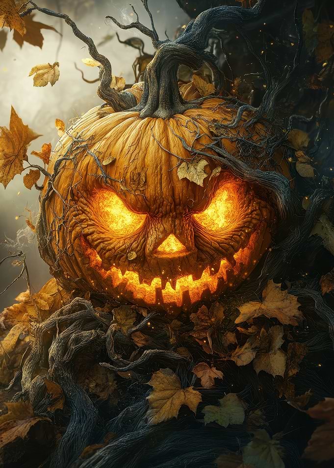 Eerie Halloween Pumpkin