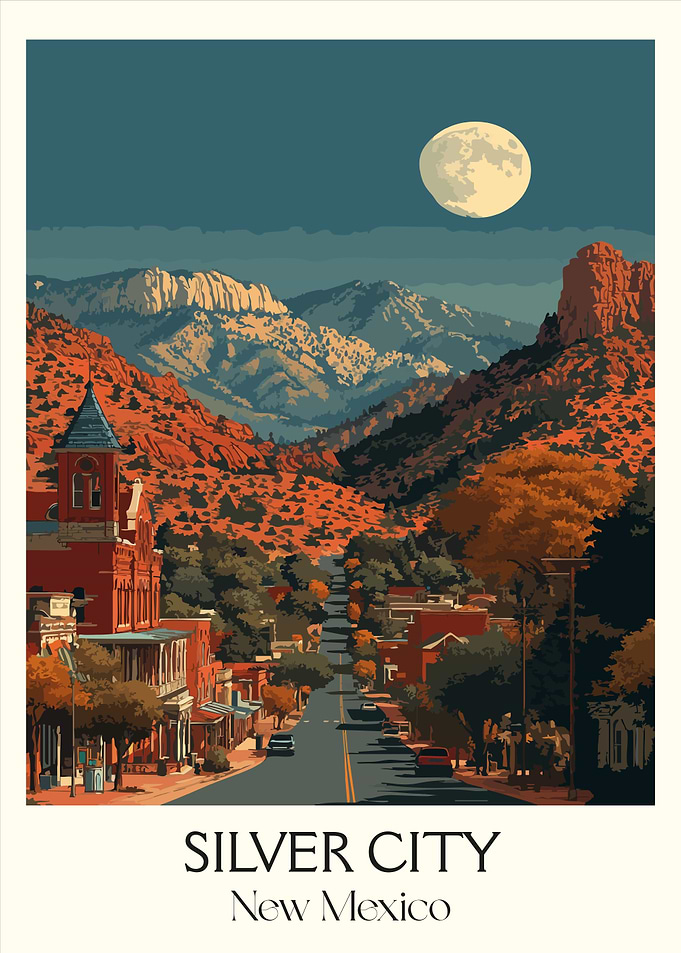 Silver City, New Mexico Travel Poster