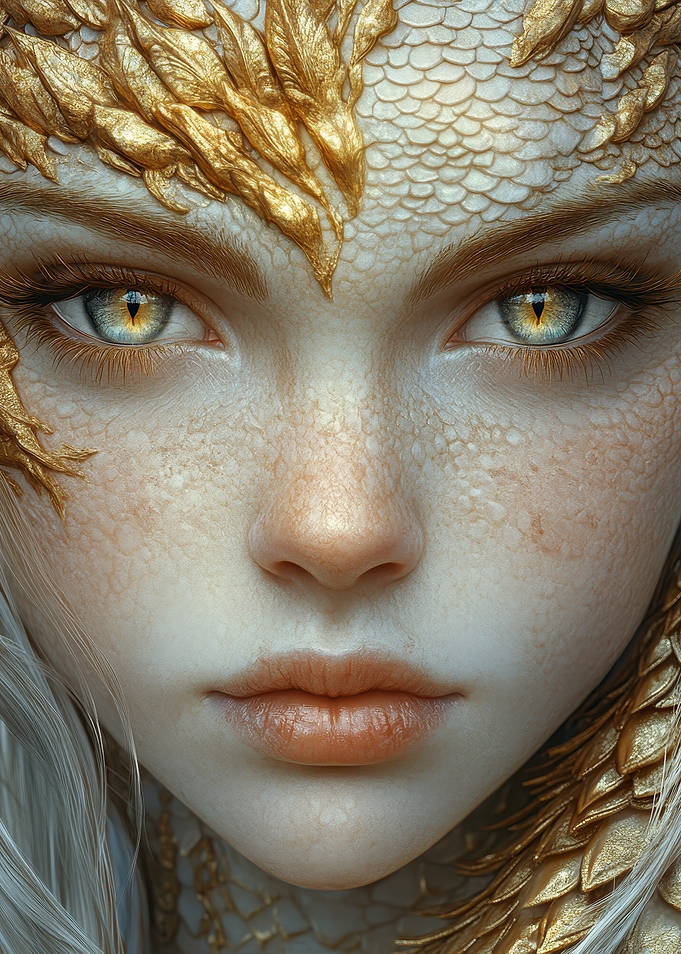 Dragon-like woman