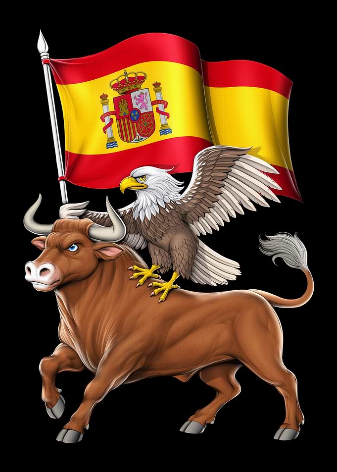 Spanish Bull and Eagle