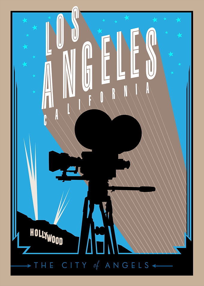 Los Angeles California Vintage Poster
