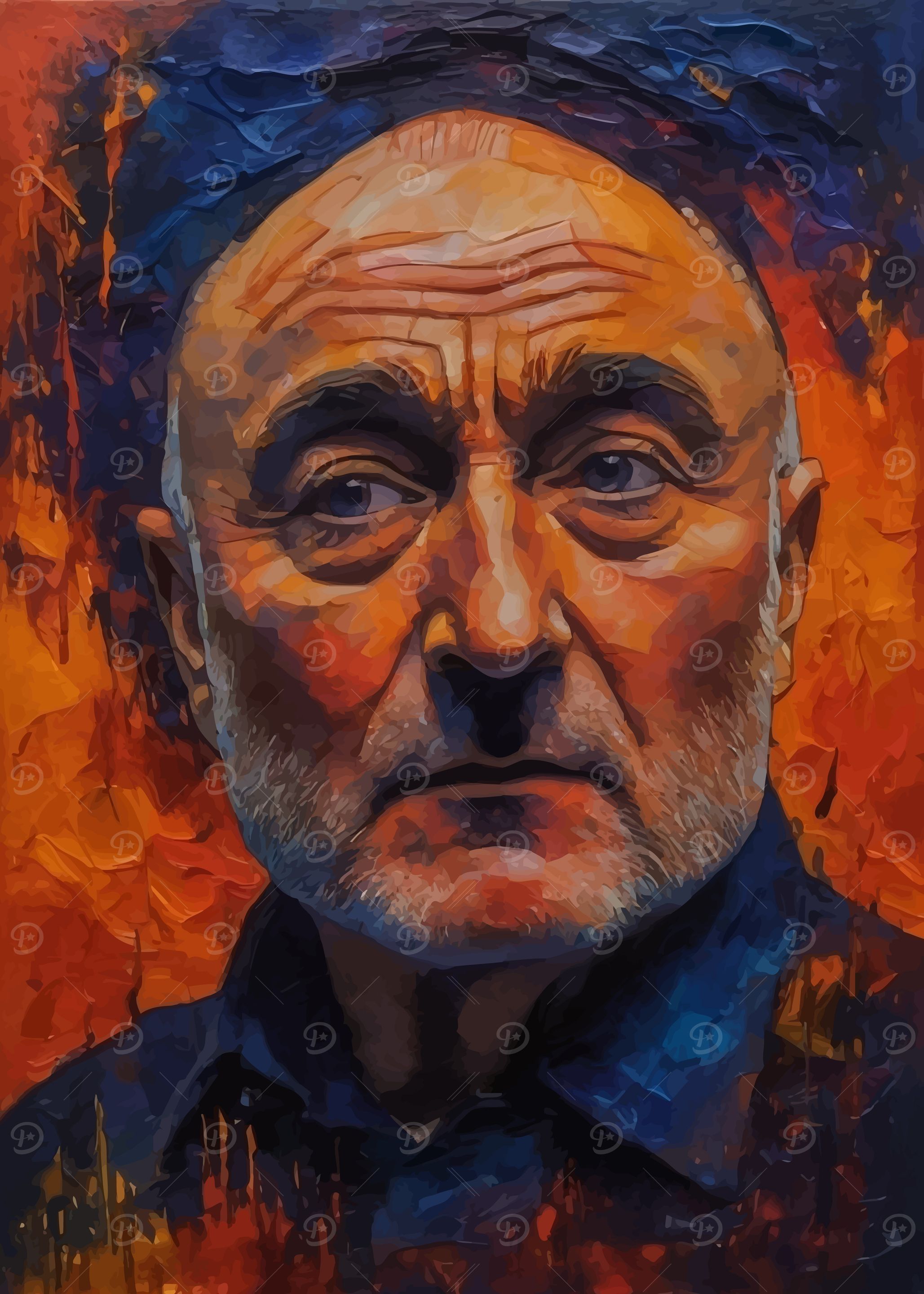 Phil Collins Portrait Painting