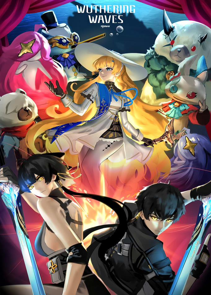 Wuthering Waves Game Characters Illustration