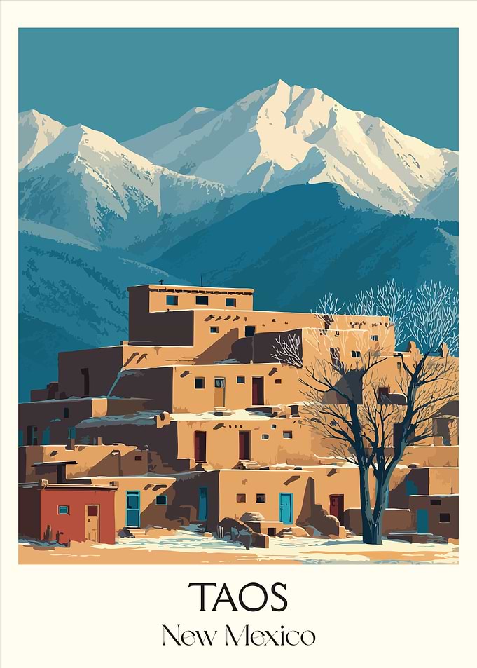 Taos New Mexico Landscape Art