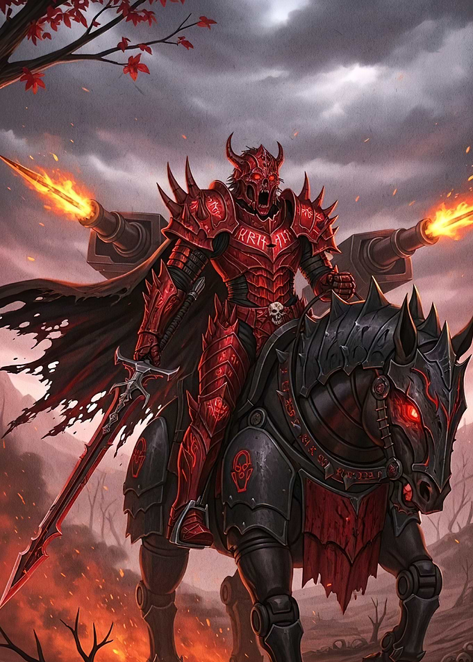 Knight Horseback Cannons