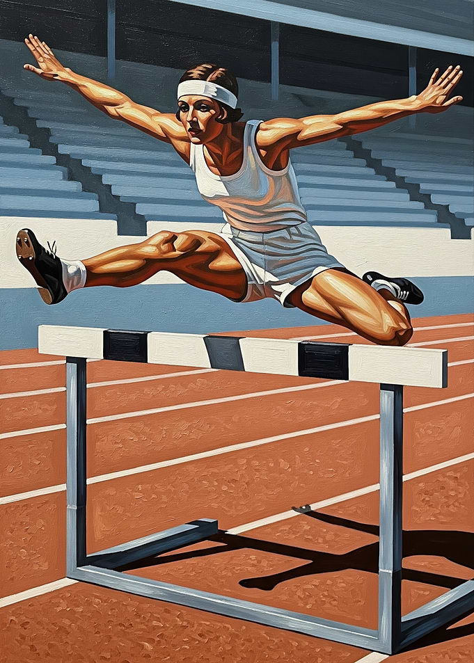 LA HAIE ÉLÉGANTE (The Elegant Hurdle) - Original Art Deco Artwork