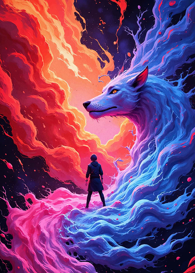 Mystical Encounter Giant Wolf